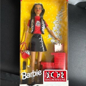 Barbie 101 Dalmatians Doll in Red and Black Outfit vintage 1998 NEW